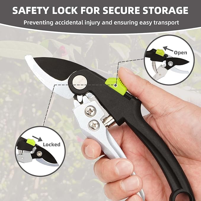 YRTSH Loppers for Tree Trimming, Heavy Duty Branch Cutter Pruner with Gear Technology, Labor Saving Pruning Shears Gardening Tools Tree Clippers Tree Trimmer up to 1.3 Inch Clean Cut Capacity