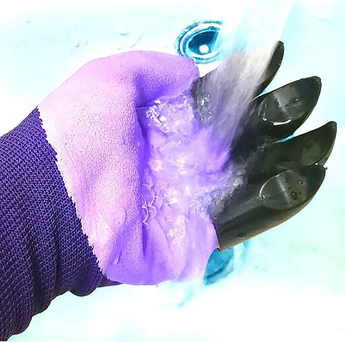 2 Pairs Garden Gloves,Gardening Work Gloves with Sturdy Claws Quick & Easy