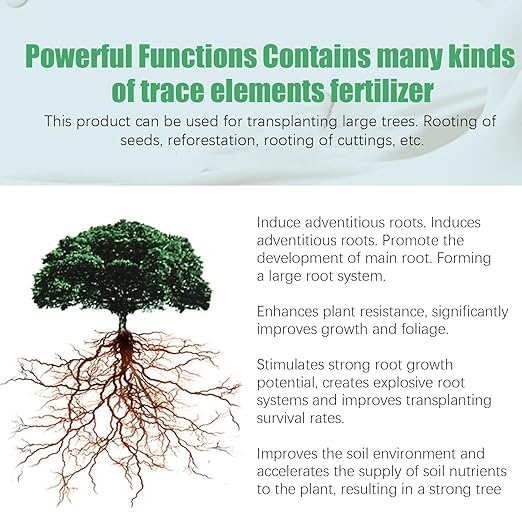 Plant Rooting Powder - Root Growth Stimulator, Cutting Propagation Aid | Clone Starter, Plant Hormons Booster, Soil Amendment, Seed Germination Enhancer, Rapid Rooting Formula for Cuttings & Seedlings