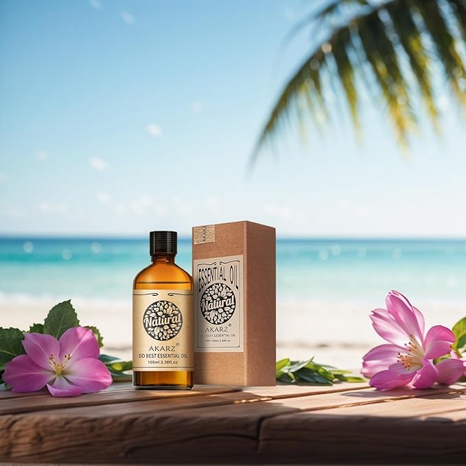 AKARZ 100ml Orchid Essential Oil Natural Orchid Oil Pure for Candle Making,DIY Skincare Products Massage,Home Spa Relaxation