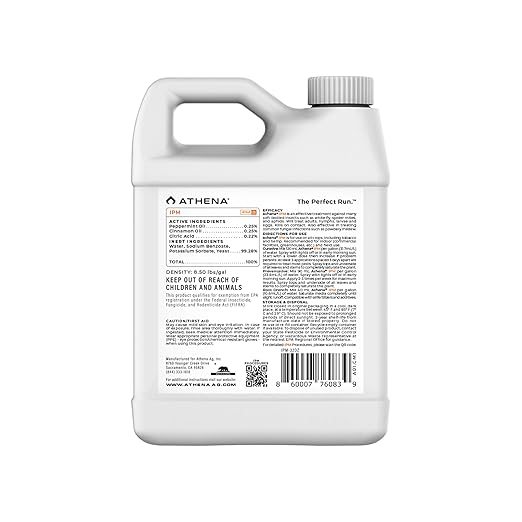 Athena IPM Plant Pest Control Solution | Broad Spectrum Fungicide & Insecticide for Indoor and Outdoor Plants | Supports Control of Spider Mites, Powdery Mildew, and Common Plant Pests | 32 Ounce