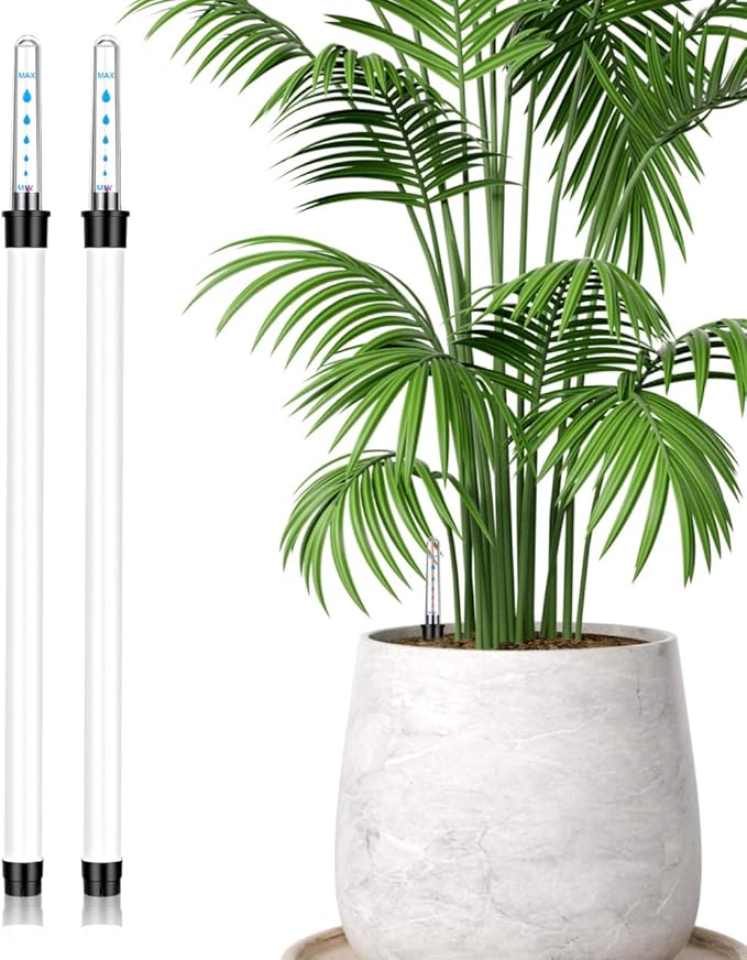 DOITOOL 2 Pcs Water Level Indicator for Plants 14 Inch Floating Buoy Moisture Meter Gauge Water Indicator for Flower Pot Planter Indoor Outdoor Gardening Soil Shortage Reminder