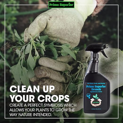 Drench Spray (15 fl.oz) – Plant inoculant & Growth Stimulant. Safe for Family, Pets & Environment. Organic Compliant for Vegetable Gardens, lawns, & House Plants. Indoor & Outdoor use.