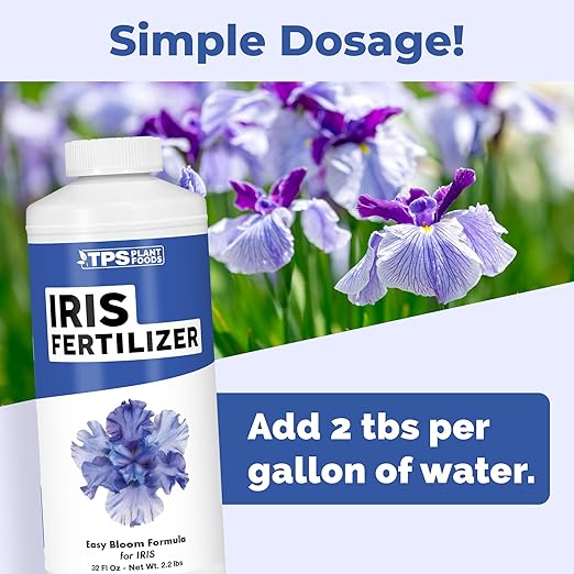 Iris Fertilizer – Liquid Plant Food for More Blooms, Stronger Root Development & Vibrant Flower Color, 32 oz