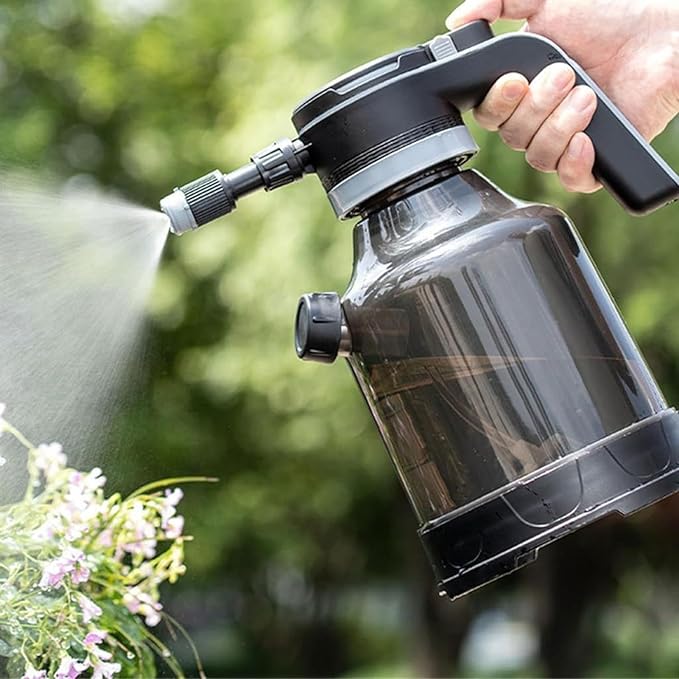 Electric Spray Bottle – 3L Cordless Automatic Mister, Adjustable Nozzles, Sturdy Rechargeable Watering Device | 28x26cm Plant Sprayer for Garden Home Lawn Outdoor Patio Driveway Efficient Plant Care