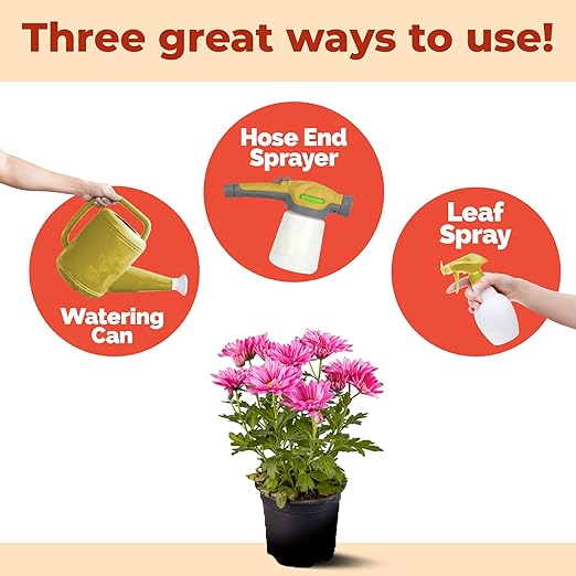 Mum Fertilizer – Liquid Plant Food for More Blooms, Brighter Color & Fuller Plants, 32 oz