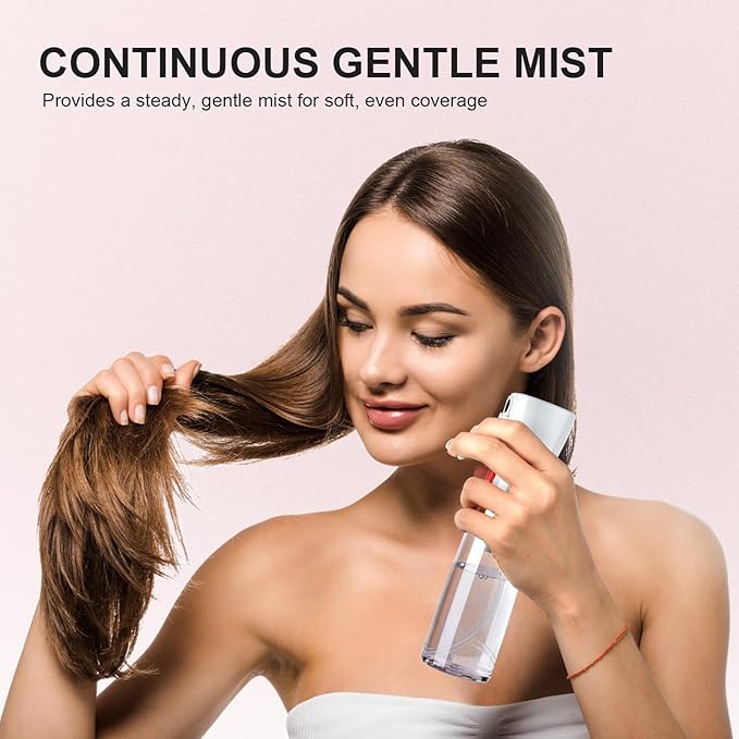 Continuous Spray Bottle for Hair – Fine Mist Water Mister, Empty Spray Bottles – Recycled Hair Misting Sprayer for Styling, Cleaning, Plants, Barbers, Salons & More – 2pk 6.1 OZ