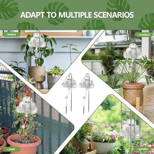 2 PCS Plant Self Watering Devices Irrigation Dripperswith Flow ControlIndoor,Self Automatic Plant Watering System with 500mL Water Bag, for Indoor Outdoor Plant Waterer