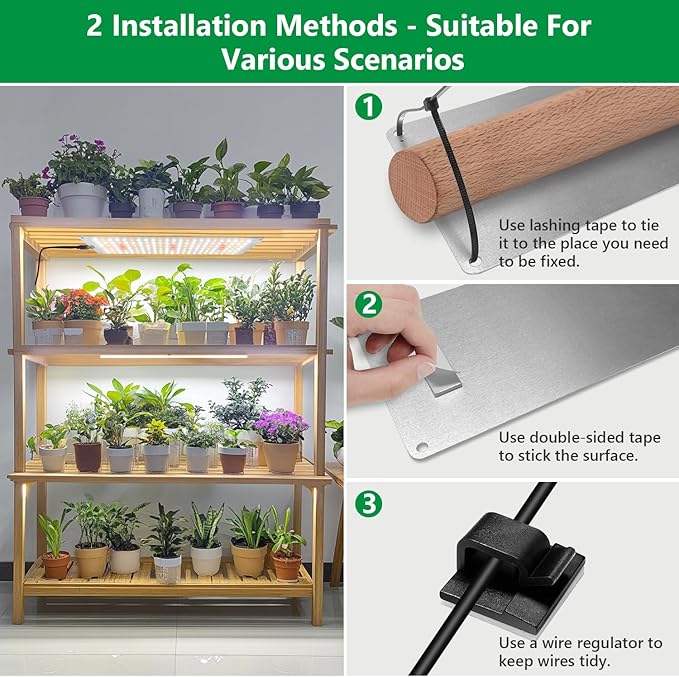 Aumtrly Grow Lights for Indoor Plants, 882 LED Full Spectrum Plant Light 6 Panel for Growing Seedling Starting, Slim Grow Lamp with UL Adapter, 6/12/16H Timer, 3 Light Modes, 5 Dimmable