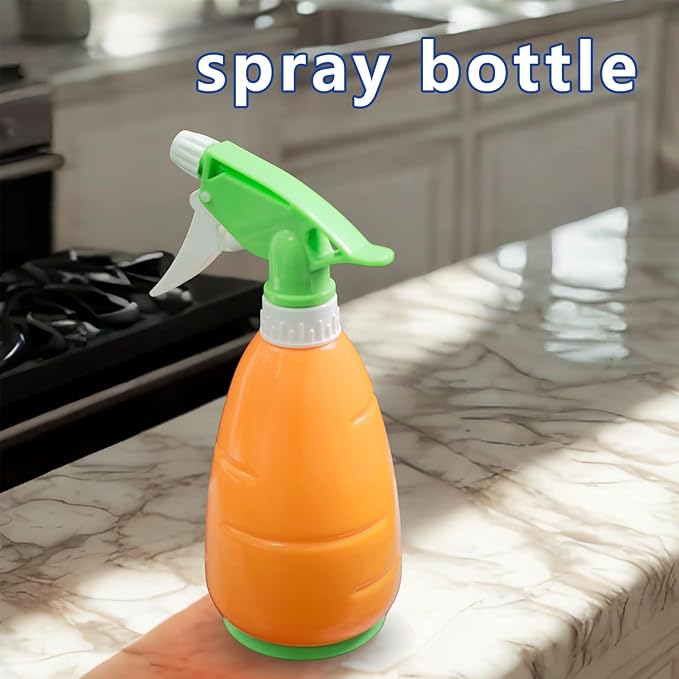 450ml Spray Bottle, Fine Mist Water Sprayer for Plants, Leak Proof BPA-Free Plastic Spray Bottles for Hair, Cleaning, Gardening, Misting Indoor Plants & Pet Grooming