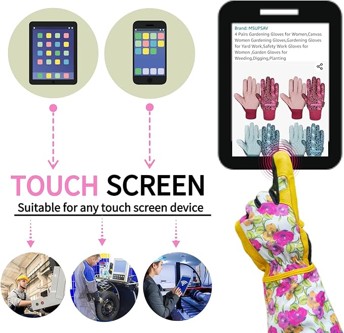 Long Gardening Garden Gloves,Thorn-proof&Puncture Resistance Rose Cactus Gauntlet Glove for Gardener,Gifts