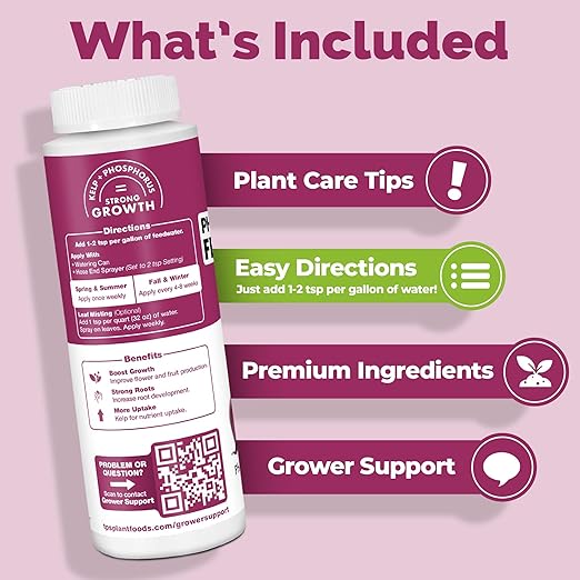 Phosphorus Fertilizer – Liquid Bloom Booster for Strong Roots, Bigger Blooms & Flower Development, 8 oz