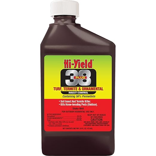 Hi-Yield 38 Plus Permethrin Turf Termite and Ornamental Insect Control, 16 Oz. Bottle