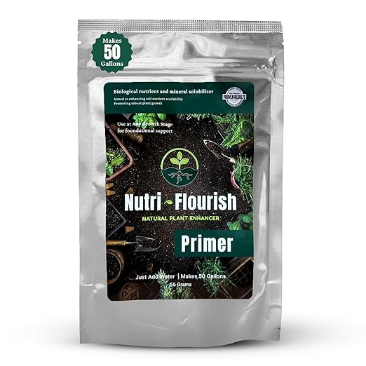 Primer – Natural Plant Enhancer | Soil & Root Support for Healthy Growth | Beneficial Bacteria Formula for Vegetables, Flowers & Ornamentals | Garden & Potting Mix Booster, 55g
