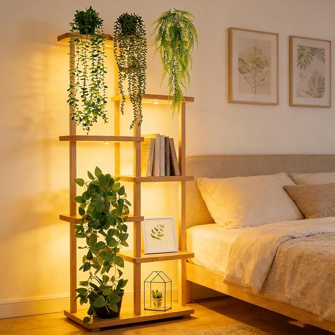 LumBelle 4 Pack Artificial Plants Wall Hanging Fake Plants Indoor for Shelf Boho Faux Eucalyptus Ivy Vine House Plants for Living Room Wall Backdrop Outdoor Decor