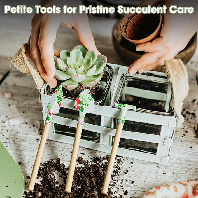 Heavy Duty Garden Hand Tools Set Gardening Hand Tools for Women Gardening Tool Set Gardening Gifts Gardening kit for Women (Light Green)