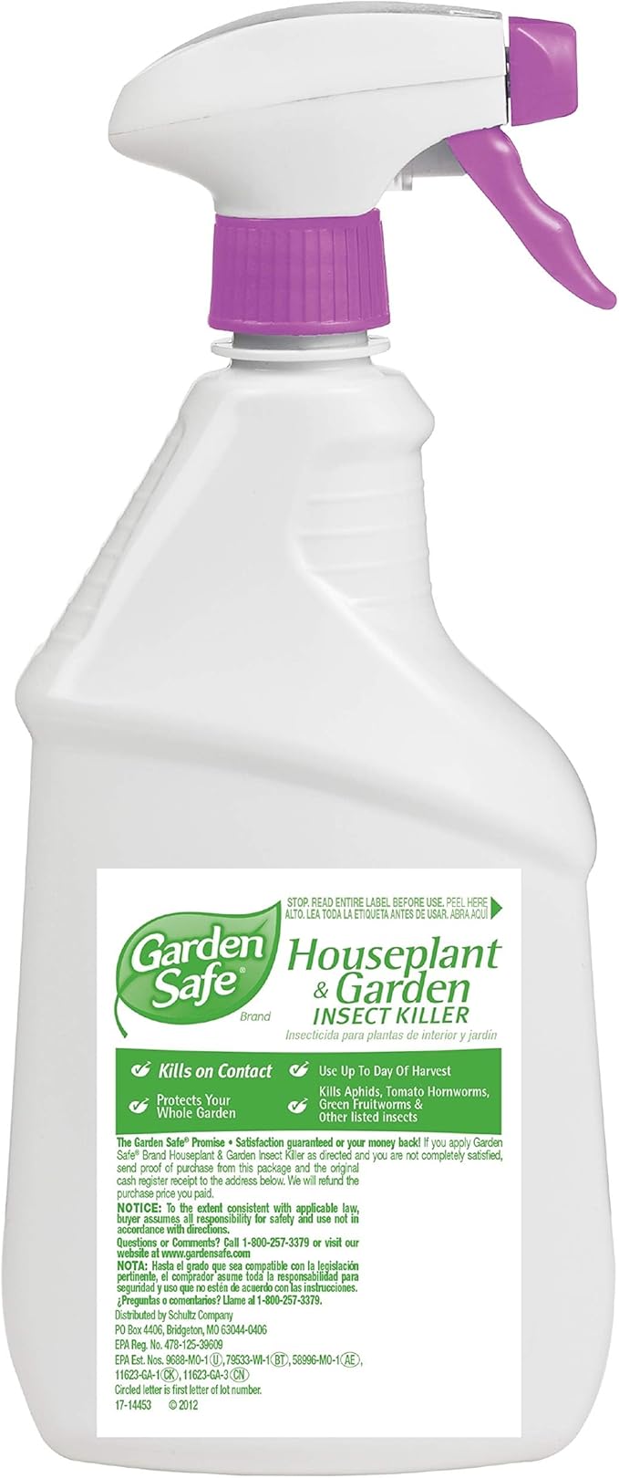 Garden Safe Houseplant and Garden Insect Killer, 24-Ounce Spray, Pack of 1