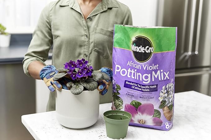 Miracle-Gro African Violet Potting Mix, 8qt, 8-Pack