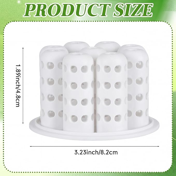 2 Pack Green Onion Planter Scallion Grower Seed Sprouting Kit Compatible with Regular Mouth Mason Jar for Windowsill Garden, Hydroponics, and Propagation Hydroponics Enthusiasts (White)