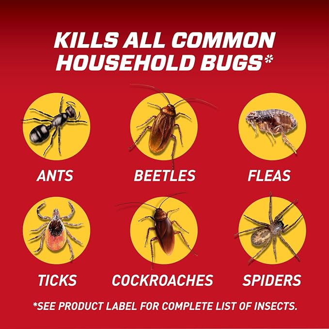 Ortho Home Defense Insect Killer for Indoor and Perimeter2 with Comfort Wand - Ready-To-Use Bug Spray, Kills Ants, Cockroaches & Spiders, 1.33 gal.