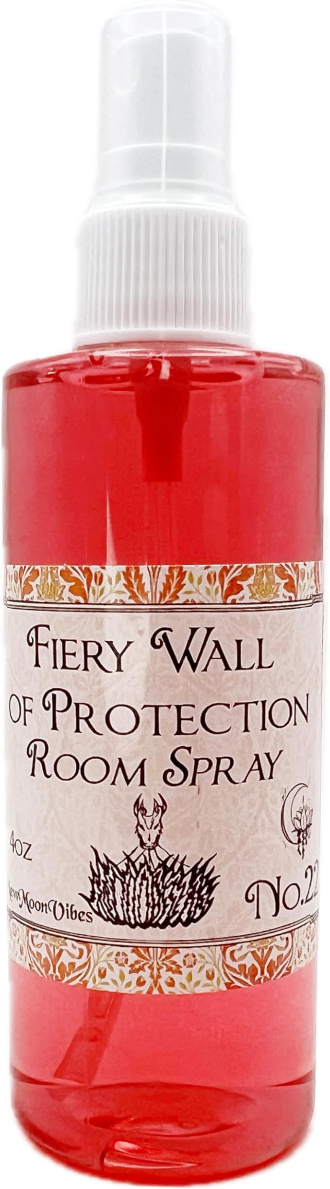 Fiery Wall of Protection Room Spray - Powerful Spiritual Barrier Purification Negativity Barrier Ritual Spells - Handmade with Essential Oils & Herbs- Wicca Pagan Hoodoo Magick Manifestation