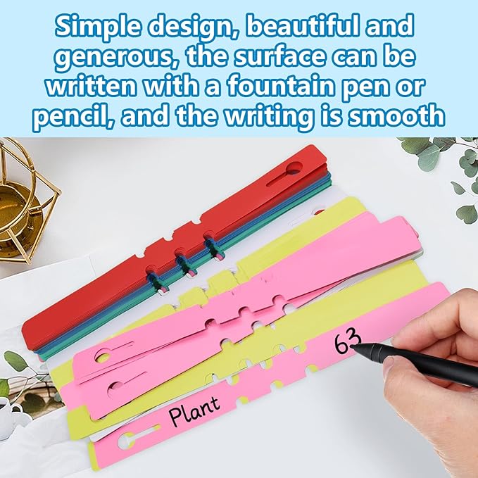 Murtenze 360Pcs Plastic Plant Labels, Wrap Around Tree Tags Waterproof Markers, Adjustable Nursery Labels for Plants, Garden, Outdoor (6 Colors)