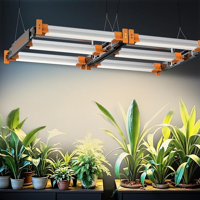 Pro Bar 100W LED Grow Light, Daisy Chain Dimmable Full Spectrum, High PPFD for Indoor Plants Seed Starting Veg Bloom 2x2/3x3ft Coverage, Pro Growing Lamps for Commercial & Home, Retractable