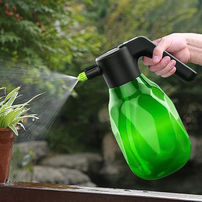 Electric Plant Sprayer - 2L Indoor Watering Can, Rechargeable Battery Spray Bottle, Automatic Plant Mister | Multipurpose Pump Sprayer for Lawn Garden Yard Grass Car Flower Vegetable Care