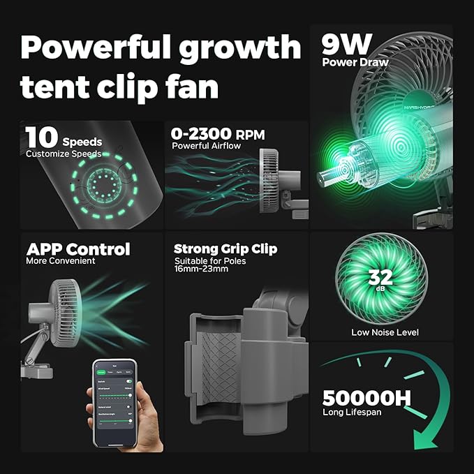 MARS HYDRO 3x3 Smart Grow Tent Kit with WiFi-Integrated Controller 43,150W TS1000 LED Programmable&Dimmable Grow Light,32"x32"x63" 1680D High Reflective Mylar,4 inch Automatic Ventilation kit