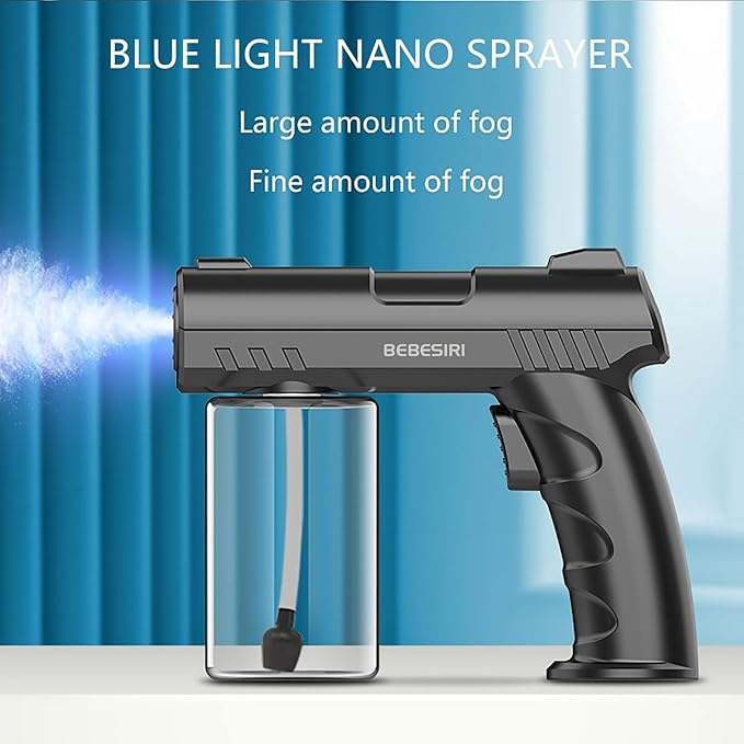 Nano Sprayer, Handheld Household Nano Blue Light Atomizer, Handheld Household Nano Sprayer, Rechargeable Nano Atomizer. It is Suitable for Watering Plants and Flowers.