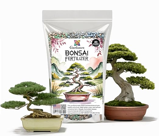 𝐁𝐄𝐒𝐓𝐒𝐄𝐋𝐋𝐄𝐑 Bonsai Fertilizer Pellets – Slow-Release Bonsai Tree Fertilizer & Food for Compact Growth, Dense Branching & Healthy Roots | Ideal for All Bonsai & Money Trees - 20 QUARTS