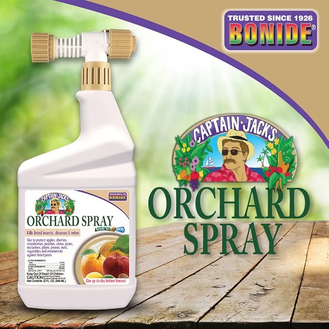 Bonide Captain Jack's Citrus, Fruit & Nut Orchard Spray, 32 oz Ready-to-Spray Multi-Purpose Fungicide, Insecticide and Miticide
