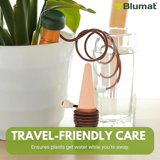 Blumat Plant Watering Devices | Classic XL Self Watering Planter Insert | Automatic Drip Plant Watering Stakes for Pots | Prevents Overwatering and Underwatering for Healthy Growth | 4 Pack