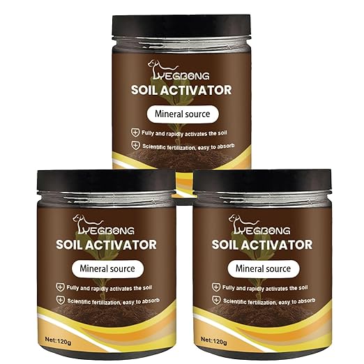 Yegbong Soil Activator, Soil Pro Activator, Nauticos SoilActivator, Organic, Water-Soluble Formula for Optimal Nutrient Uptake & Root Development, Enhance Growth for Vegetables & All Plants (3)