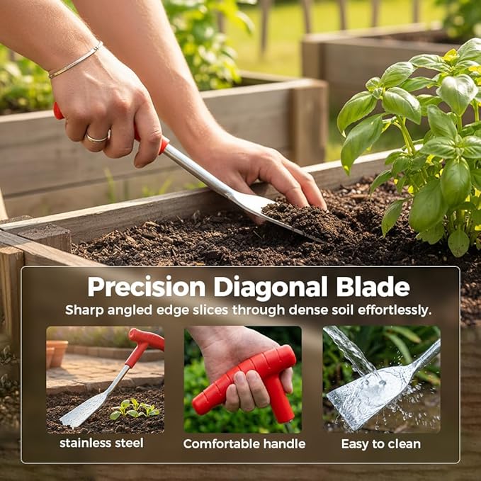Garden Shovel, Weeder Tool for Weeding, Multifunctional Flat Garden Trowel for Planting, Weeding, Transplanting, Digging, , Remove Weeds and Roots, Small Weeding Tool for Gardening Hand Tool (1PC)