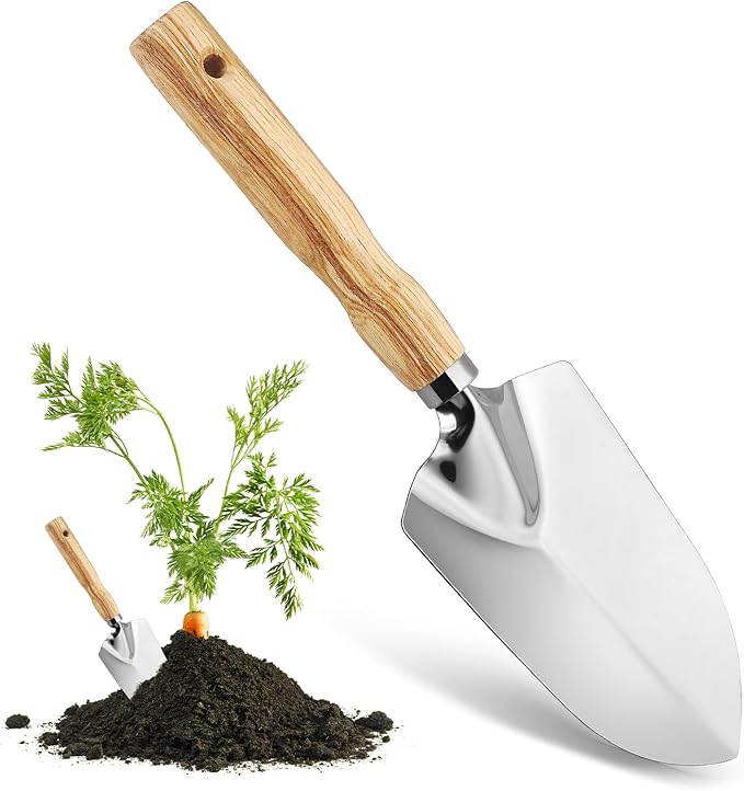 Hand Shovel for Gardening,Garden Shovel Hand,Trowel Garden Tool,Garden trowels Hand Tool,Garden Hand Shovel,Garden Shovels for Planting,Small Shovels for Gardening,Hand Shovel (Silver-8)