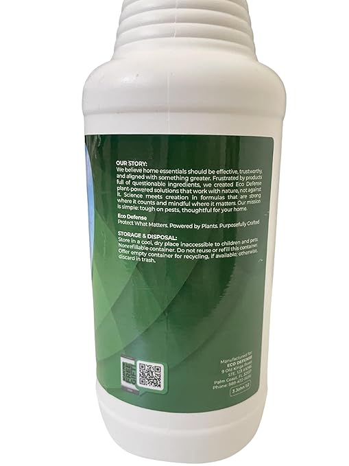 Eco Defense Gnat Spray for Indoor Plants – Fungus Gnat Killer & Houseplant Insect Control – Plant-Based Bug Spray for Houseplants & Indoor Gardening