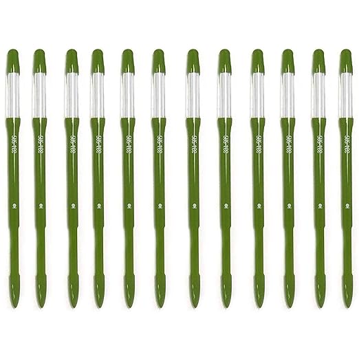 IPPINKA Sustee Aquameter, Bundle of 12, House Plant Soil Moisture Meter, Best for Indoor Potted Plants - Medium Green Refillable