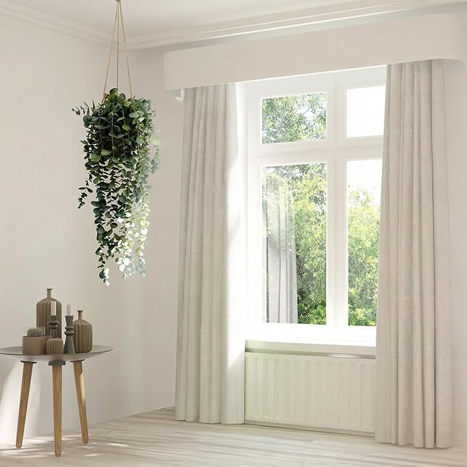 Artificial Hanging Plants in Woven Basket for Wall Decor, Indoor Greenery Full Fake Eucalyptus Leaves, Farmhouse Boho Rustic Home Decoration 1PCS