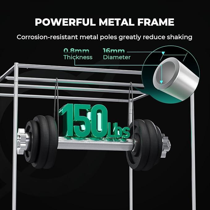 MARS HYDRO 4x2x6 Grow Tent Pro,48"x24"x71" 2000D Thickened Polyester Canvas & High Reflective Mylar, Larger Observation Window, Controller & Socket Hanger,for TSL2000/SP3000 Indoor Plant Growing