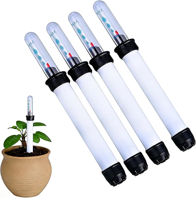 4Pcs Water Indicator for Plants, Flower Pot Water Shortage Reminder Water Level Gauge Plant Moisture Indicator,Soil Moisture Water Level Reminder for Plants (180ml)