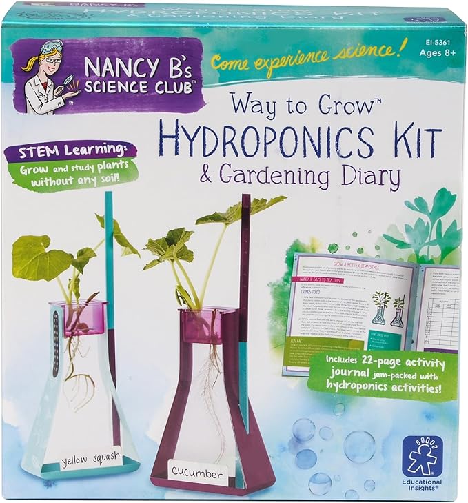 Educational Insights Nancy B's Science Club Way to Grow Hydroponics Kit & Gardening Diary