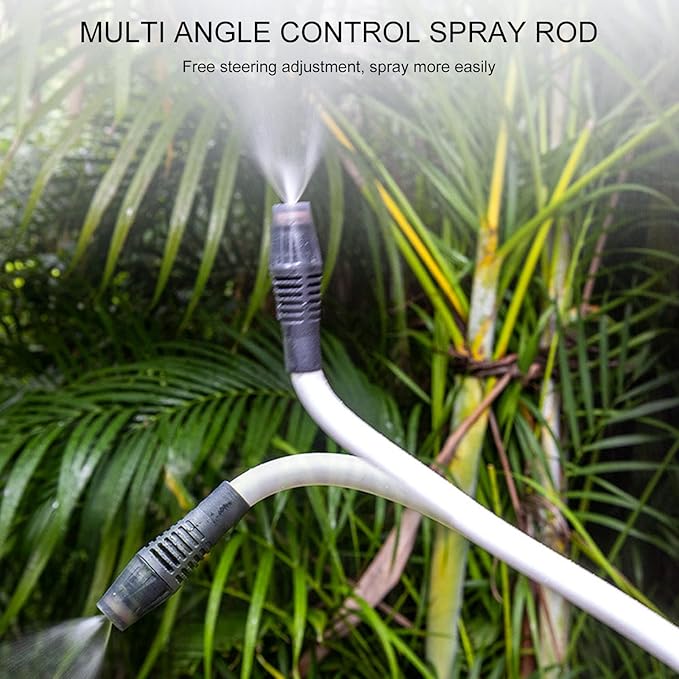 Electric Plant Sprayer Battery Powered Sprayer Wand, Power Sprayer for Plant Watering Car Cleaning Home Cleaning Pet Cooling Humidification, Automatic Electric Garden Sprayer