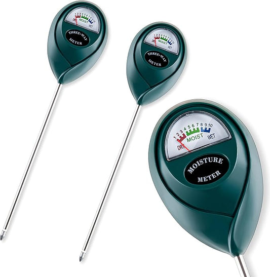 Tennedriv Green 2 Pack Soil Moisture Meter for House Plants, Plant Water Meter,Plant Moisture Meter for House Plants and Outdoor Plants, No Batteries Required