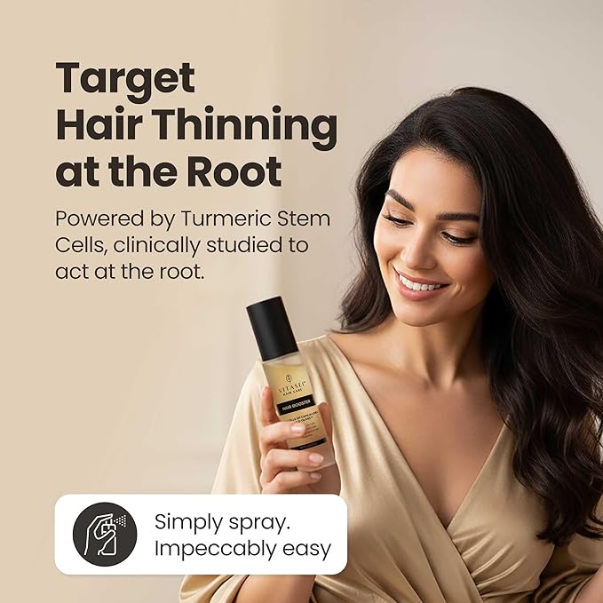 Vitasei Hair Booster 2 Fl Oz (3 Pack) – Hair Revitalizing Serum with Capilia Longa, Wild Olive Stem Cells & Arginine – Peptide-Enriched Hair Tonic Supports Thicker, Stronger – For Women & Men