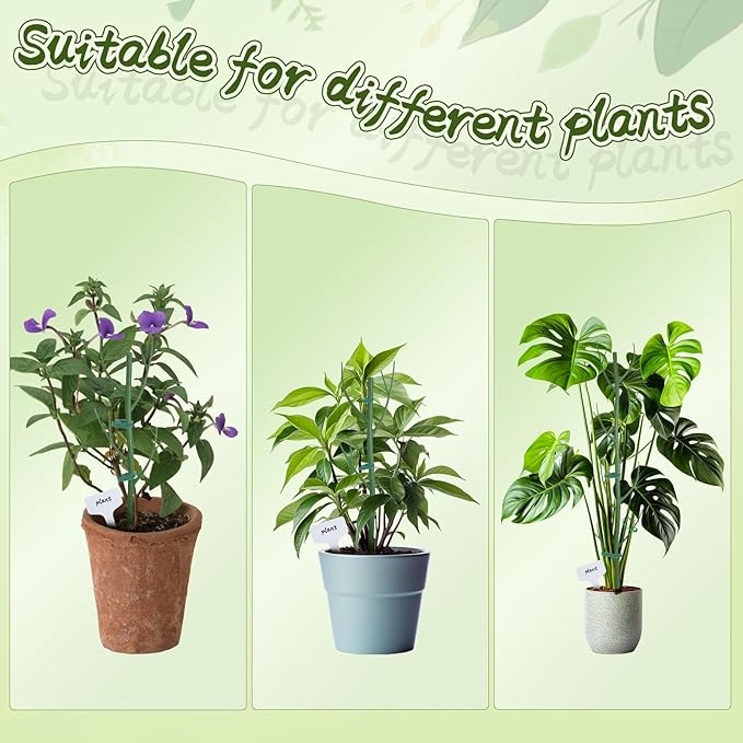 5 Pack Stackable Monstera Support Twig Plant Stakes, Plant Support Stakes for Indoor Outdoor Plants Holder Sticks for Climbing Plants Monstera Pothos Philodendron