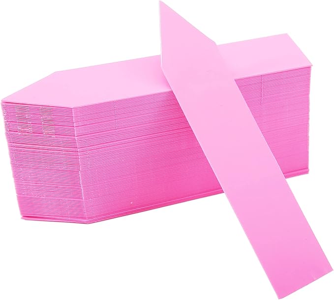 1000 Pcs Plant Tags, 4 Inch Plastic Garden Plant Pot Markers Waterproof Plant Labels, Pink