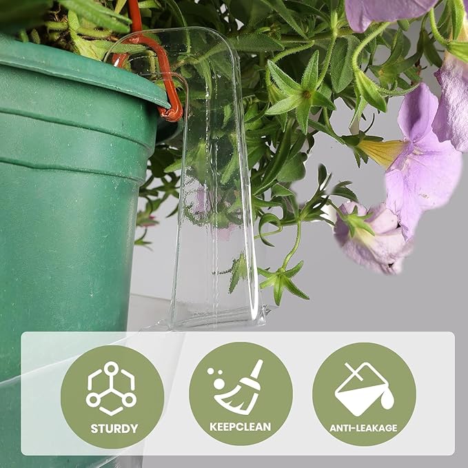 Hanging Basket Water Catcher 10pcs 10inch Hanging Plant Water Catcher Hanging Indoor and Outdoor