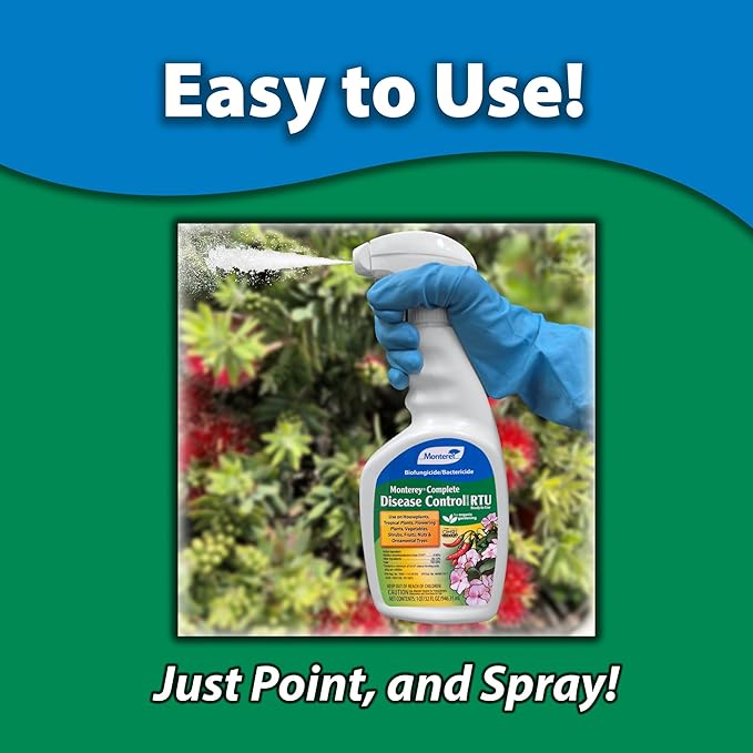 Monterey Complete Disease Control Spray Bundled with Garden Measure Spoon - Disease Control Fungicide - 32 oz RTU