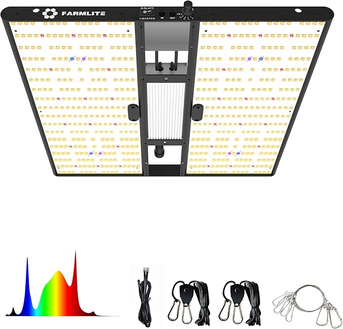 FARMLITE Grow Light for Indoor Plants Grow Light Full Spectrum Led Grow Lights Growing Lamp Daisy Chain Dimmable (200Watts)